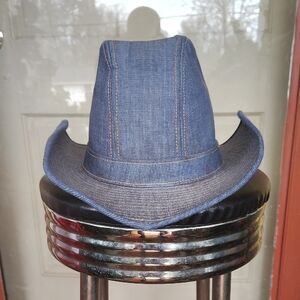 Stylish Blue Denim Cowboy Hat